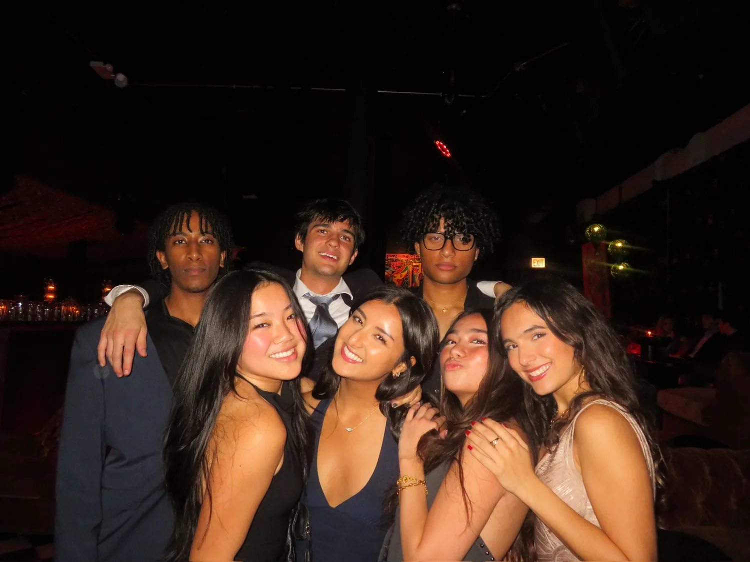 A group of brothers at formal