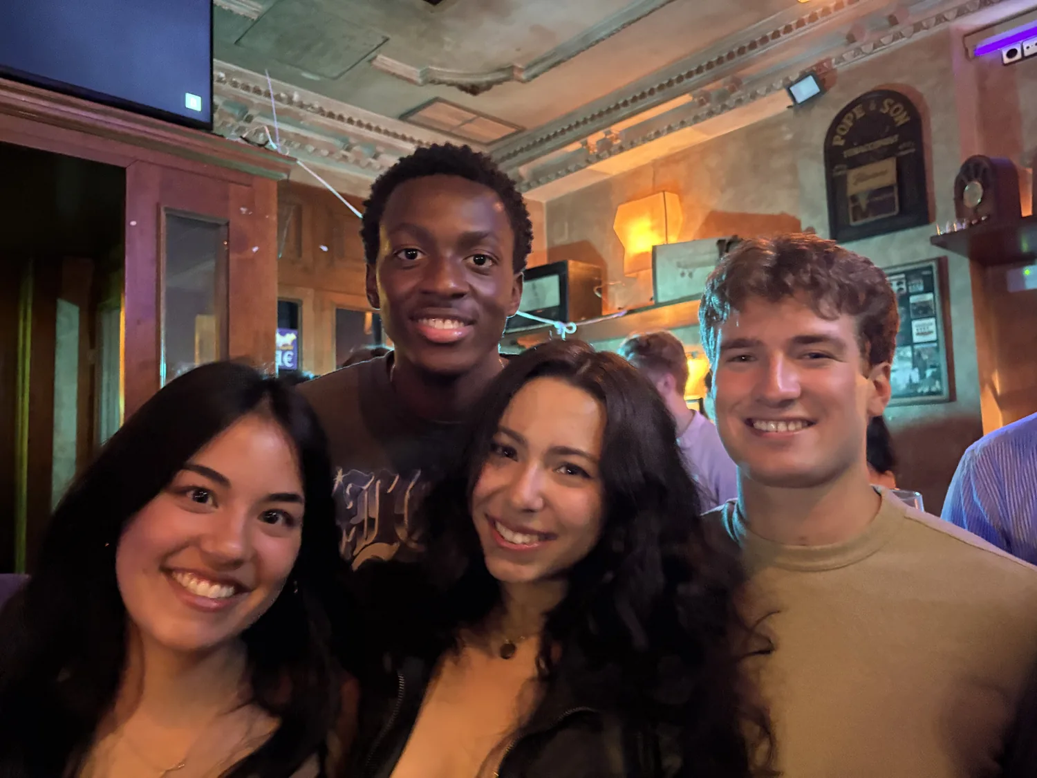 Four brothers at a pub